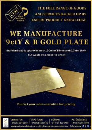 Gold Plate: 9ct Y & Red