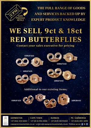 Butterflies: 9ct 18ct Red 