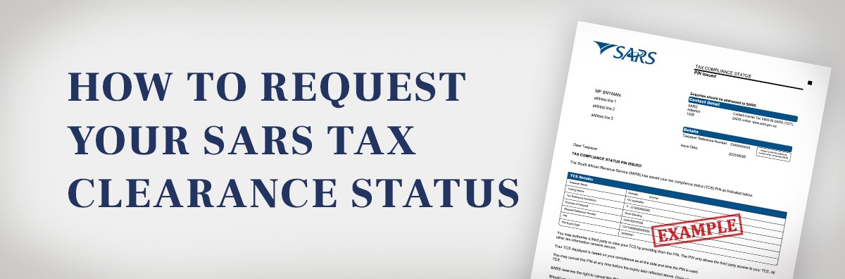 Obtain your Tax Clearance Status 