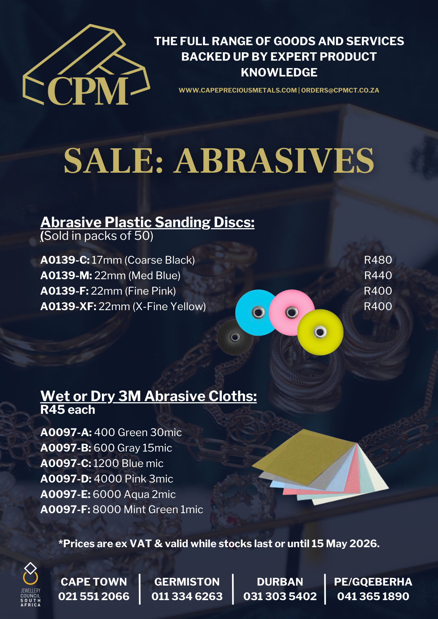CPM Abrasives Sale