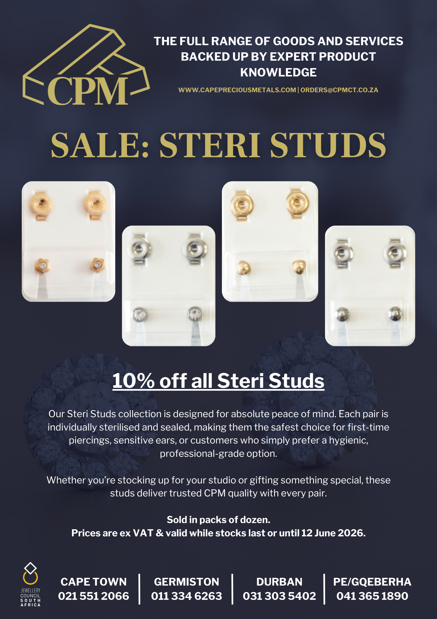 CPM Steri Studs Sale